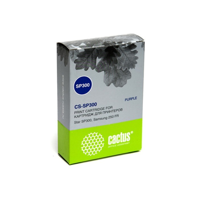 Картридж ленточный Cactus CS-SP300 фиолетовый для Samsung Star SP300/250 FR - фото 51365960 Картридж ленточный Cactus CS-SP300 фиолетовый для Samsung Star SP300/250 FR - фото 51365960