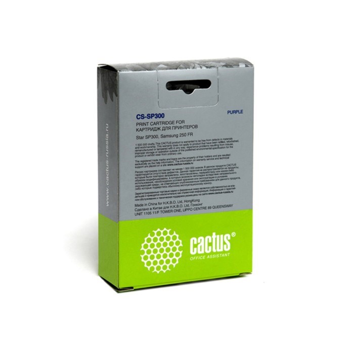 Картридж ленточный Cactus CS-SP300 фиолетовый для Samsung Star SP300/250 FR - фото 51365962 Картридж ленточный Cactus CS-SP300 фиолетовый для Samsung Star SP300/250 FR - фото 51365962
