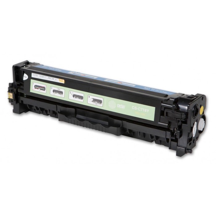 Картридж Cactus CS-C718Y для Canon LaserBase MF8330i-Sensys/8330/MF8350(2900k), желтый - фото 51366074 Картридж Cactus CS-C718Y для Canon LaserBase MF8330i-Sensys/8330/MF8350(2900k), желтый - фото 51366074
