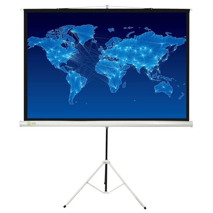 Экран Cactus 150x150 Triscreen CS-PST-150x150 1:1, напольный, рулонный - фото 51366195 Экран Cactus 150x150 Triscreen CS-PST-150x150 1:1, напольный, рулонный - фото 51366195