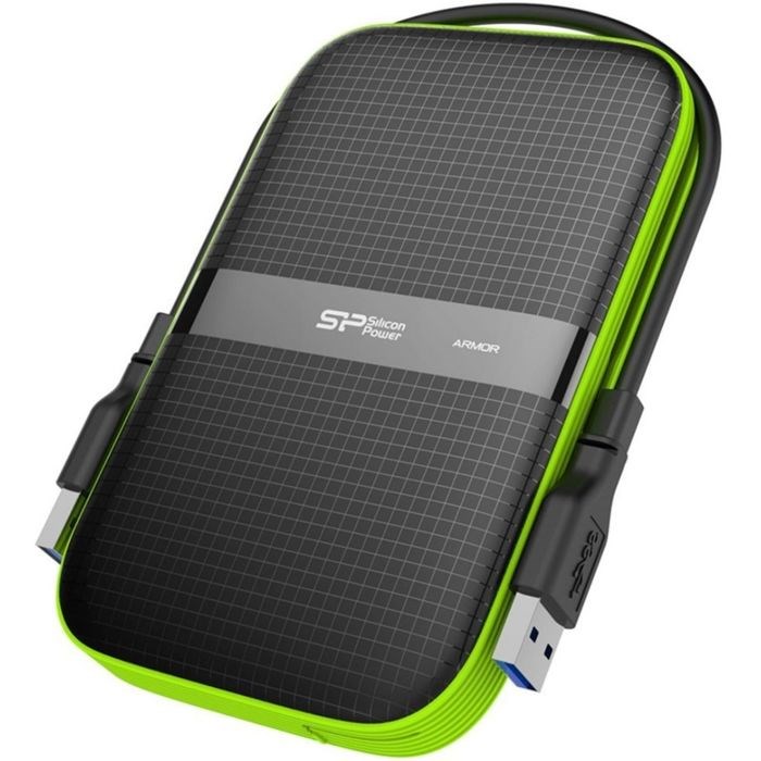 Внешний жесткий диск Silicon Power USB 3.0 2 Тб A60 SP020ТбPHDA60S3K Armor 2.5", черный - фото 51366277 Внешний жесткий диск Silicon Power USB 3.0 2 Тб A60 SP020ТбPHDA60S3K Armor 2.5", черный - фото 51366277