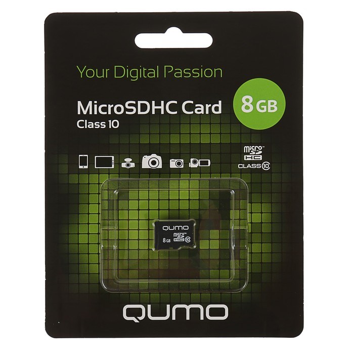 Карта памяти Qumo microSD, 8 Гб, SDHC, класс 10 - фото 51366294 Карта памяти Qumo microSD, 8 Гб, SDHC, класс 10 - фото 51366294