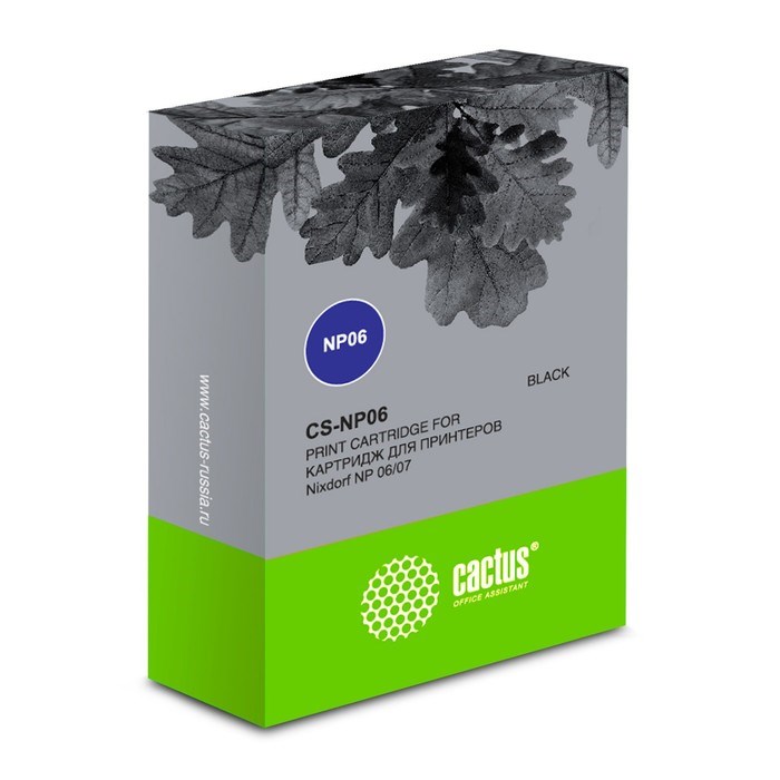 Картридж ленточный Cactus CS-NP06 черный для Nixdorf NP 06 - фото 51366301 Картридж ленточный Cactus CS-NP06 черный для Nixdorf NP 06 - фото 51366301