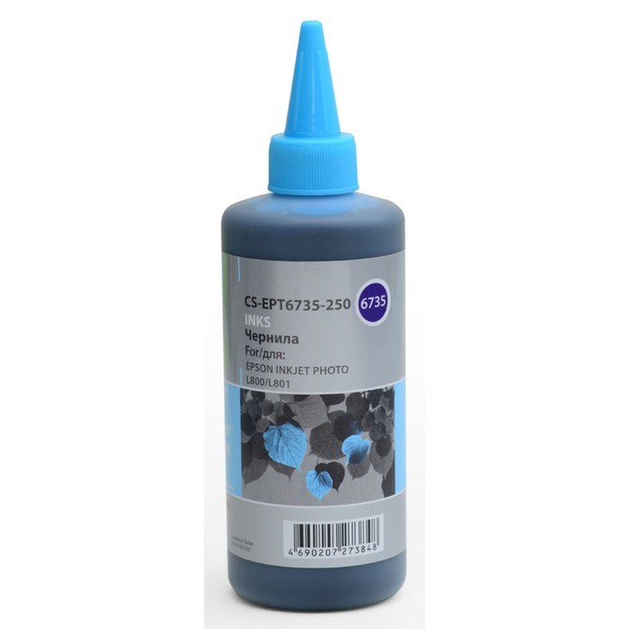 Чернила Cactus CS-EPT6735-250 светло-голубой250мл для Epson - фото 51366418 Чернила Cactus CS-EPT6735-250 светло-голубой250мл для Epson - фото 51366418