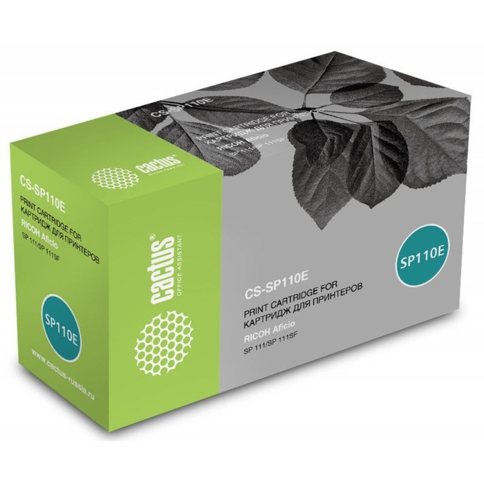 Тонер Картридж Cactus CS-SP110E черный для Ricoh Aficio SP 111/SP 111SF - фото 51366425 Тонер Картридж Cactus CS-SP110E черный для Ricoh Aficio SP 111/SP 111SF - фото 51366425