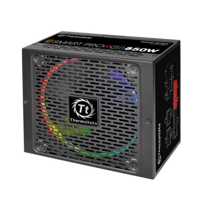 Блок питания Thermaltake ATX 850W SMART PRO RGB 80+ bronze APFC 140mm color LED 9xSATA RTL - фото 51366453 Блок питания Thermaltake ATX 850W SMART PRO RGB 80+ bronze APFC 140mm color LED 9xSATA RTL - фото 51366453