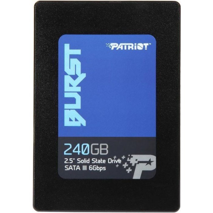 Накопитель SSD Patriot SATA III PBU240GS25SSDR Burst 240Gb 2.5" - фото 51366466 Накопитель SSD Patriot SATA III PBU240GS25SSDR Burst 240Gb 2.5" - фото 51366466