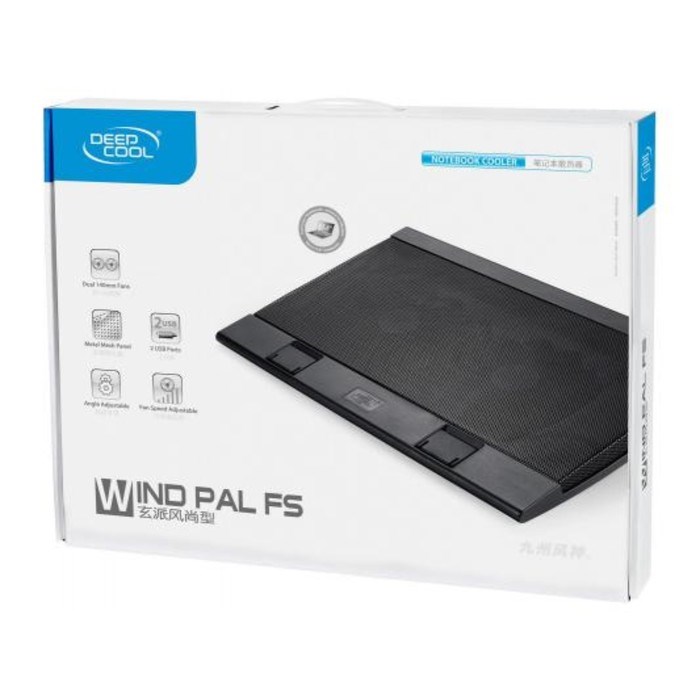 Подставка для ноутбука Deepcool WIND PAL FS (WINDPALFS) 17" 26.5дБ 2xUSB 2x 140ммFAN черная - фото 51366594 Подставка для ноутбука Deepcool WIND PAL FS (WINDPALFS) 17" 26.5дБ 2xUSB 2x 140ммFAN черная - фото 51366594