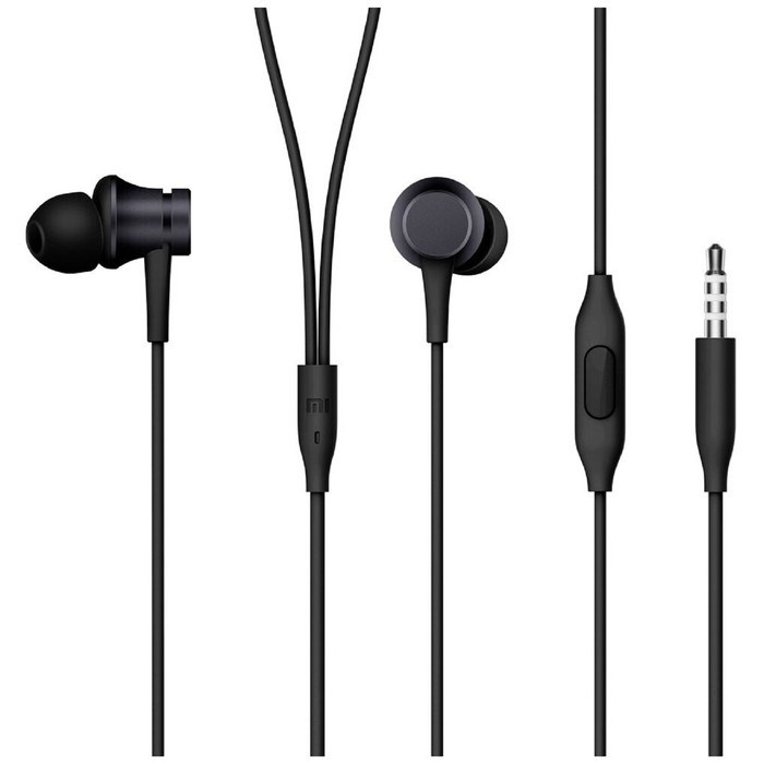 Наушники Xiaomi Mi In-Ear Basic ZBW4354TY, вакуумные, микрофон, 93 дБ, 3.5 мм,1.25 м, черные - фото 51366630 Наушники Xiaomi Mi In-Ear Basic ZBW4354TY, вакуумные, микрофон, 93 дБ, 3.5 мм,1.25 м, черные - фото 51366630