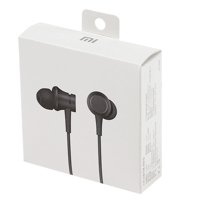 Наушники Xiaomi Mi In-Ear Basic ZBW4354TY, вакуумные, микрофон, 93 дБ, 3.5 мм,1.25 м, черные - фото 51366633 Наушники Xiaomi Mi In-Ear Basic ZBW4354TY, вакуумные, микрофон, 93 дБ, 3.5 мм,1.25 м, черные - фото 51366633
