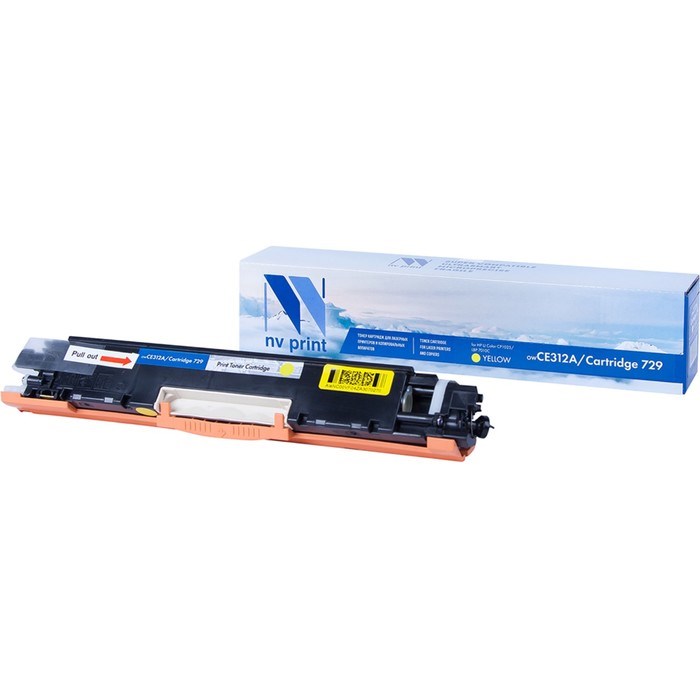 Картридж NV PRINT NV-CE312A/NV-729 Yellow для HP M175a и Canon LBP7010C (1000k), желтый - фото 51366728 Картридж NV PRINT NV-CE312A/NV-729 Yellow для HP M175a и Canon LBP7010C (1000k), желтый - фото 51366728