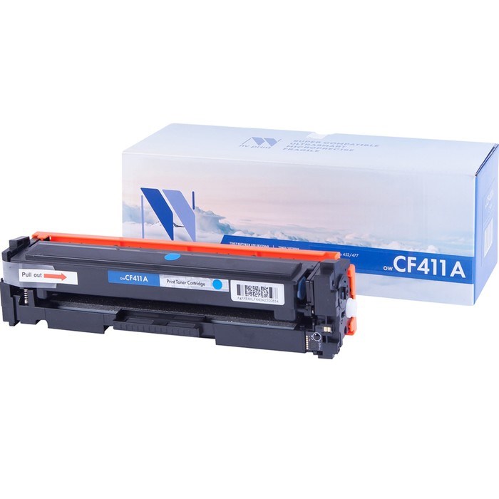Картридж NVP NV-CF411A, для HP LaserJet ColorPro, 2300k, совместимый, голубой - фото 51366752