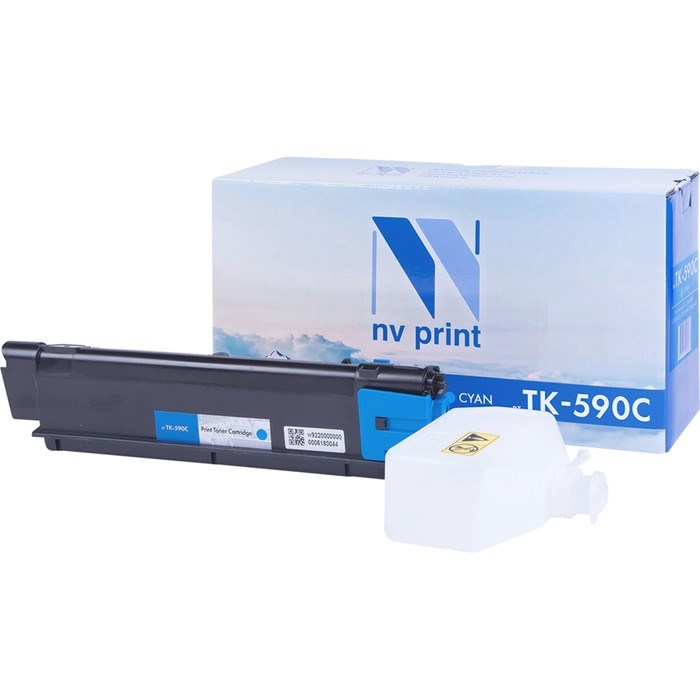 Картридж NVP NV-TK-590, для Kyocera, 5000k, совместимый, голубой - фото 51366865 Картридж NVP NV-TK-590, для Kyocera, 5000k, совместимый, голубой - фото 51366865