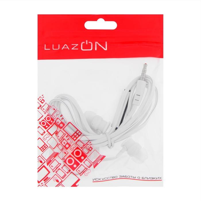 Наушники Luazon W-16, вакуумные, микрофон, плоский провод, кнопка ответа, МИКС - фото 51366930 Наушники Luazon W-16, вакуумные, микрофон, плоский провод, кнопка ответа, МИКС - фото 51366930