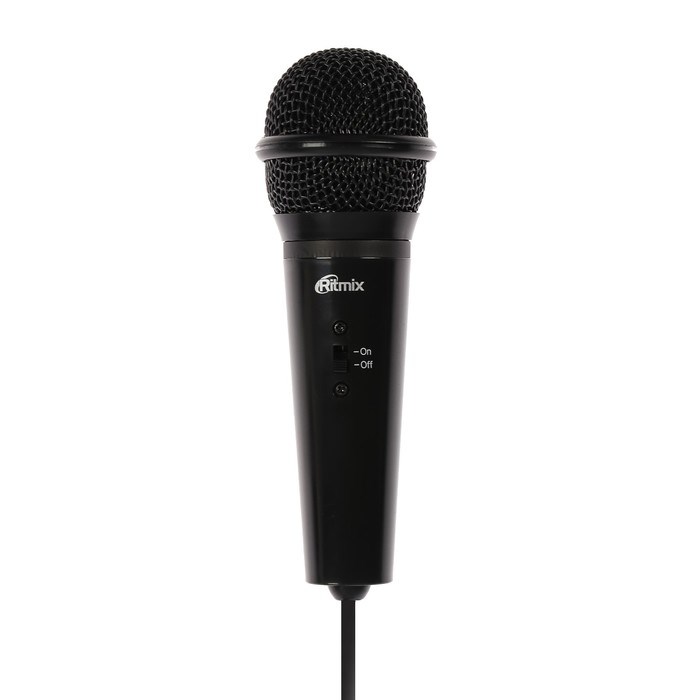 Микрофон Ritmix RDM-120, 30 дБ, 2.2 кОм, разъём 3.5 мм, кабель 1.8 м, черный - фото 51366950 Микрофон Ritmix RDM-120, 30 дБ, 2.2 кОм, разъём 3.5 мм, кабель 1.8 м, черный - фото 51366950