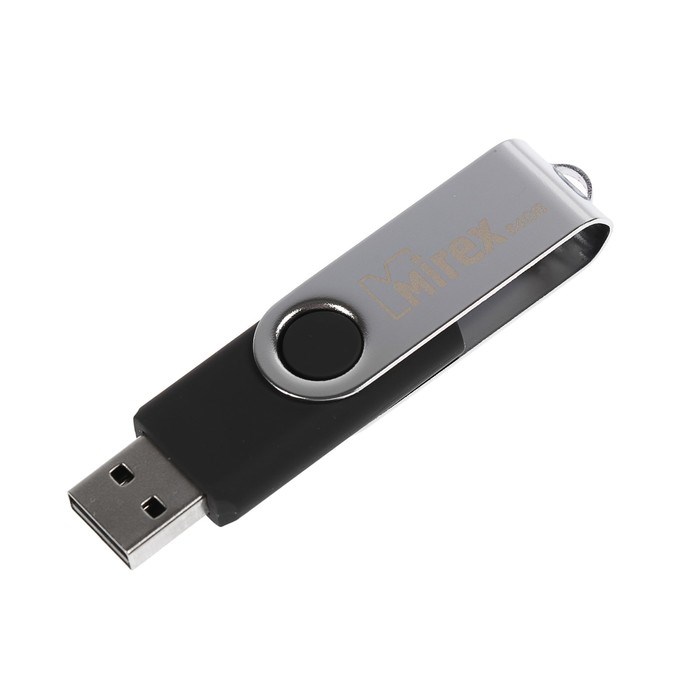 Флешка Mirex SWIVEL BLACK, 64 Гб, USB2.0, чт до 25 Мб/с, зап до 15 Мб/с, цвет черный-серый - фото 51366967 Флешка Mirex SWIVEL BLACK, 64 Гб, USB2.0, чт до 25 Мб/с, зап до 15 Мб/с, цвет черный-серый - фото 51366967