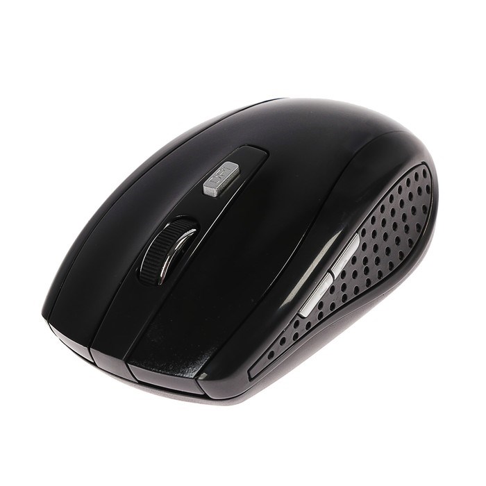 Мышь Luazon MB-1.1, беспроводная, оптическая, 3200 dpi, от 2 батареек, USB, чёрная - фото 51367037 Мышь Luazon MB-1.1, беспроводная, оптическая, 3200 dpi, от 2 батареек, USB, чёрная - фото 51367037