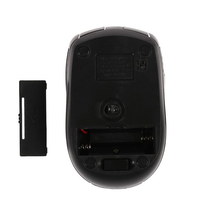 Мышь Luazon MB-1.1, беспроводная, оптическая, 3200 dpi, от 2 батареек, USB, чёрная - фото 51367040 Мышь Luazon MB-1.1, беспроводная, оптическая, 3200 dpi, от 2 батареек, USB, чёрная - фото 51367040