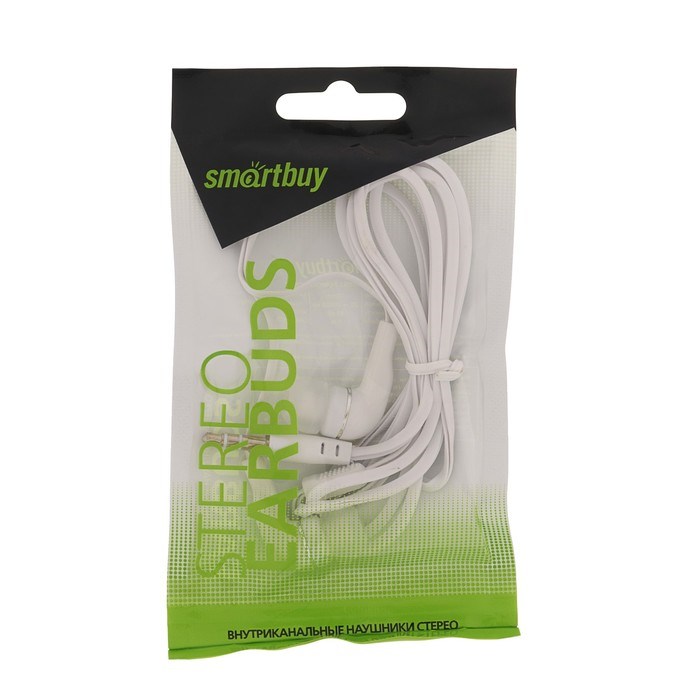 Наушники Smartbuy A4 SBE-012, вакуумные, 95 дБ, 16 Ом, 3.5 мм, 1 м, белые - фото 51367177 Наушники Smartbuy A4 SBE-012, вакуумные, 95 дБ, 16 Ом, 3.5 мм, 1 м, белые - фото 51367177