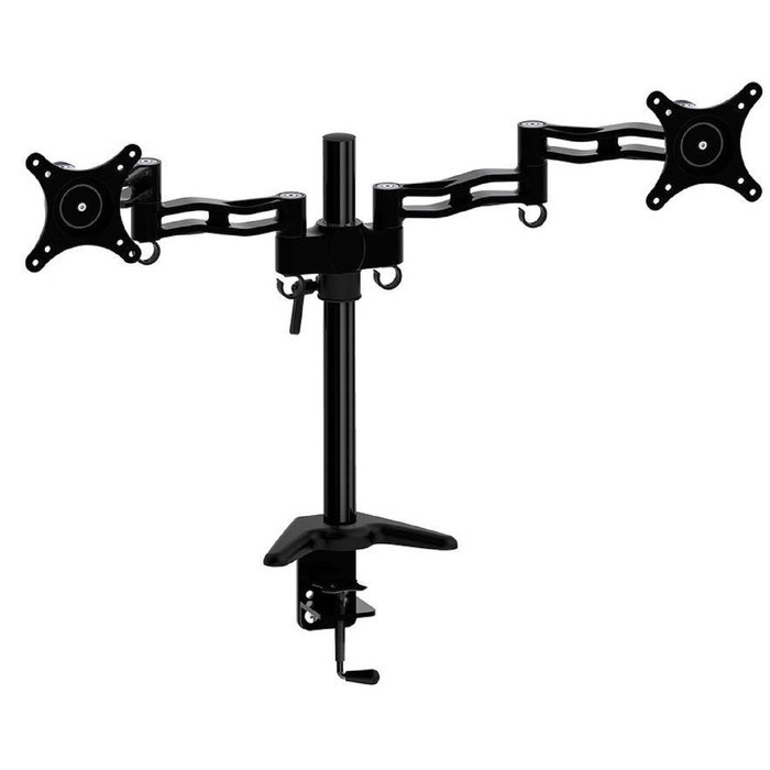 Кронштейн Cactus CS-VM-D08-BK, для 2-х мониторов, наклон-поворот, 13"-27", до 2х8 кг,черный - фото 51367304 Кронштейн Cactus CS-VM-D08-BK, для 2-х мониторов, наклон-поворот, 13"-27", до 2х8 кг,черный - фото 51367304