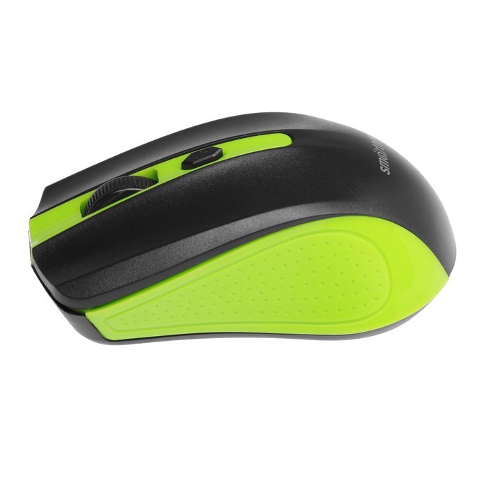 Мышь Smartbuy ONE 352, беспроводная, оптическая, 1600 dpi, 2xAAA (не в компл), зелёно-чёрная - фото 51367326 Мышь Smartbuy ONE 352, беспроводная, оптическая, 1600 dpi, 2xAAA (не в компл), зелёно-чёрная - фото 51367326