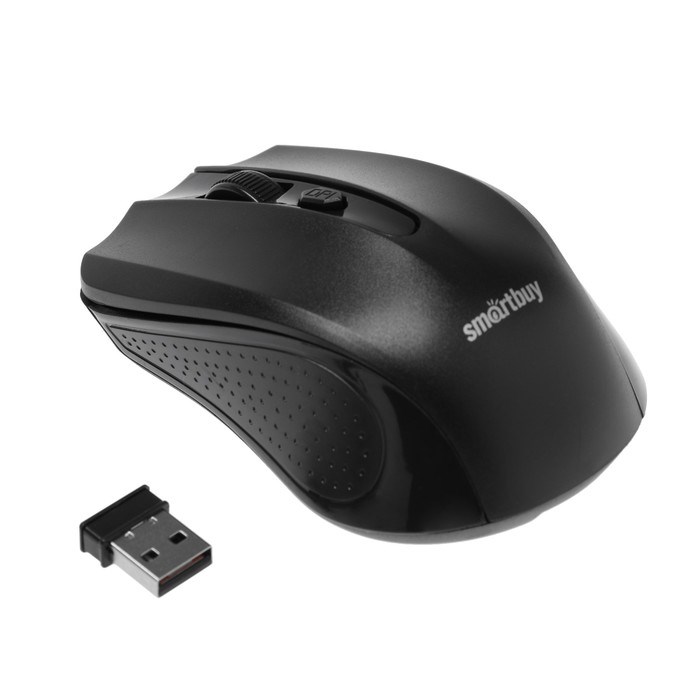 Мышь Smartbuy ONE 352, беспроводная, оптическая, 1600 dpi, 2xAAA (не в комплекте), чёрная - фото 51367344 Мышь Smartbuy ONE 352, беспроводная, оптическая, 1600 dpi, 2xAAA (не в комплекте), чёрная - фото 51367344