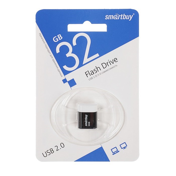 Флешка Smartbuy Lara, 32 Гб, USB2.0, чт до 25 Мб/с, зап до 15 Мб/с, черная - фото 51367406 Флешка Smartbuy Lara, 32 Гб, USB2.0, чт до 25 Мб/с, зап до 15 Мб/с, черная - фото 51367406