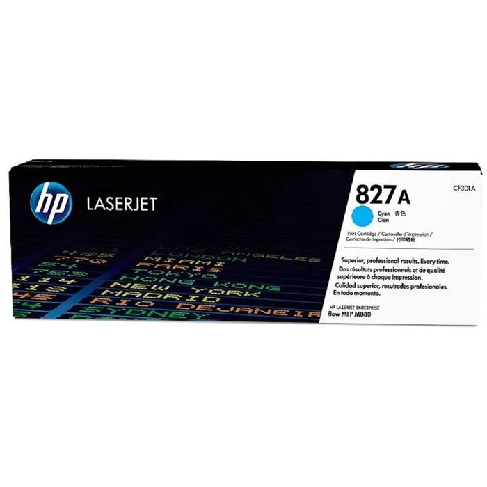 Тонер Картридж HP 827A CF301A голубой для HP CLJ Ent M880 - фото 51367499 Тонер Картридж HP 827A CF301A голубой для HP CLJ Ent M880 - фото 51367499
