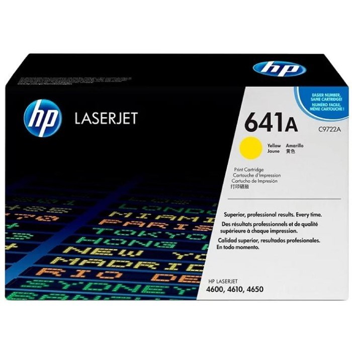 Тонер Картридж HP 641A C9722A желтый для HP 4650/4650dn/4650dtn/4650hdn/4650n (8000стр.) - фото 51367505