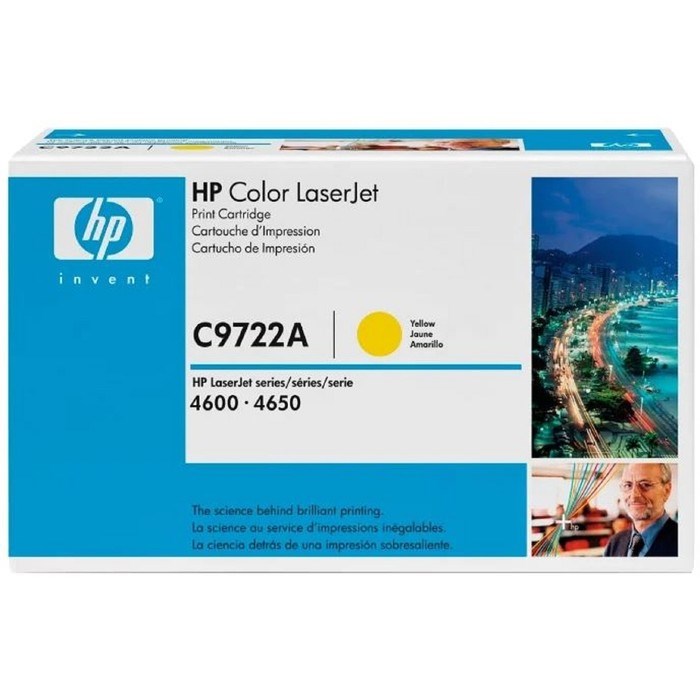 Тонер Картридж HP 641A C9722A желтый для HP 4650/4650dn/4650dtn/4650hdn/4650n (8000стр.) - фото 51367506