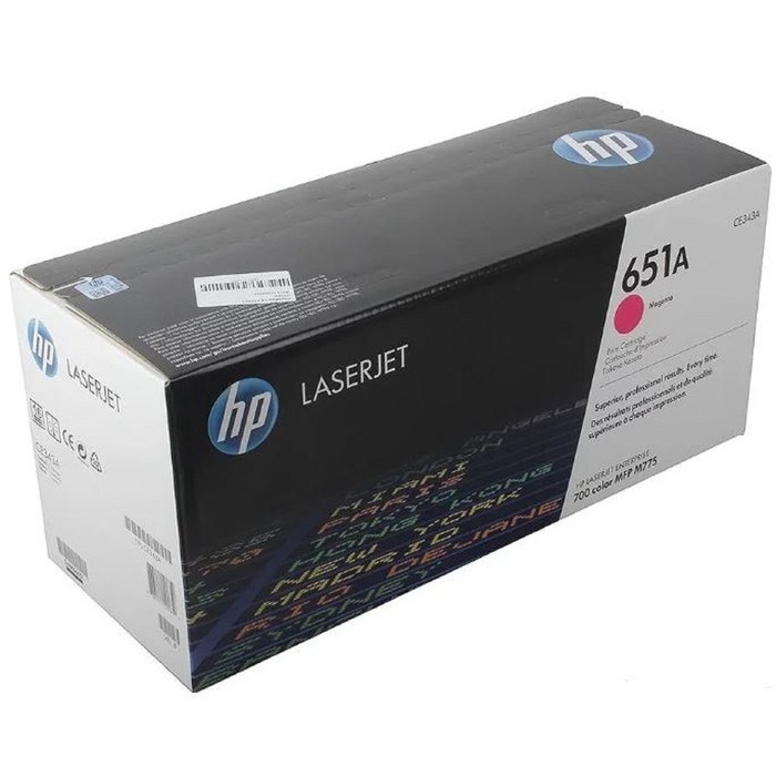Тонер Картридж HP 651A CE343A пурпурный для HP LJ 700/775 (16000стр.) - фото 51367518 Тонер Картридж HP 651A CE343A пурпурный для HP LJ 700/775 (16000стр.) - фото 51367518