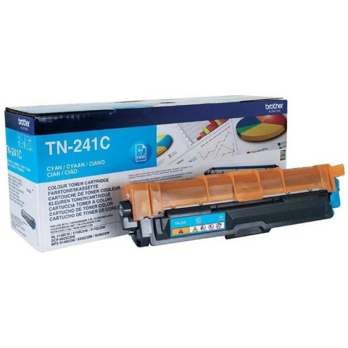 Картридж Brother TN241C для HL3140/3170 (1400k), голубой - фото 51367533 Картридж Brother TN241C для HL3140/3170 (1400k), голубой - фото 51367533