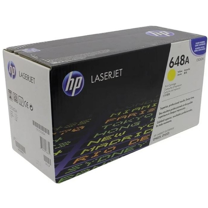 Тонер Картридж HP 648A CE262A желтый для HP CLJ CP4525 (11000стр.) - фото 51367553 Тонер Картридж HP 648A CE262A желтый для HP CLJ CP4525 (11000стр.) - фото 51367553