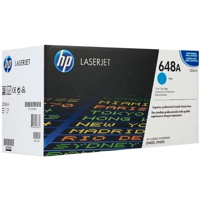 Тонер Картридж HP 648A CE261A голубой для HP CLJ CP4525 (11000стр.) - фото 51367554 Тонер Картридж HP 648A CE261A голубой для HP CLJ CP4525 (11000стр.) - фото 51367554