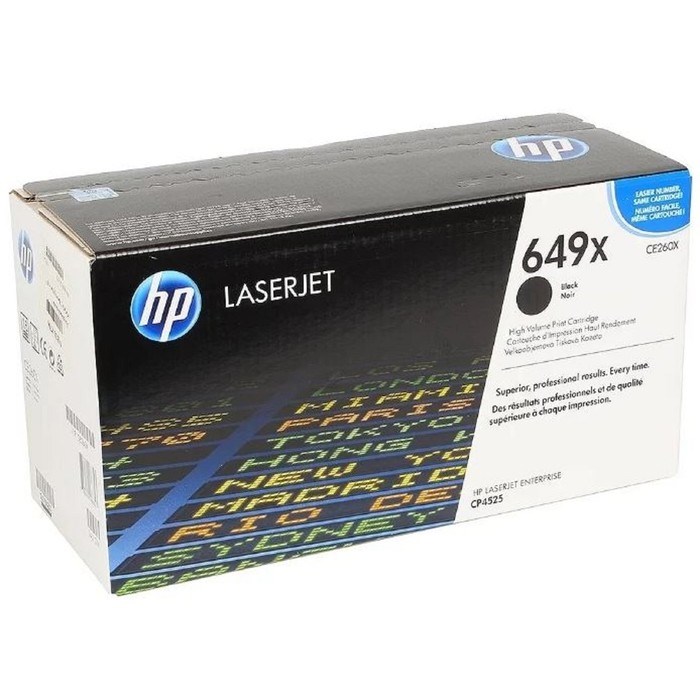 Тонер Картридж HP 649X CE260X черный для HP CLJ CP4525 (17000стр.) - фото 51367555 Тонер Картридж HP 649X CE260X черный для HP CLJ CP4525 (17000стр.) - фото 51367555