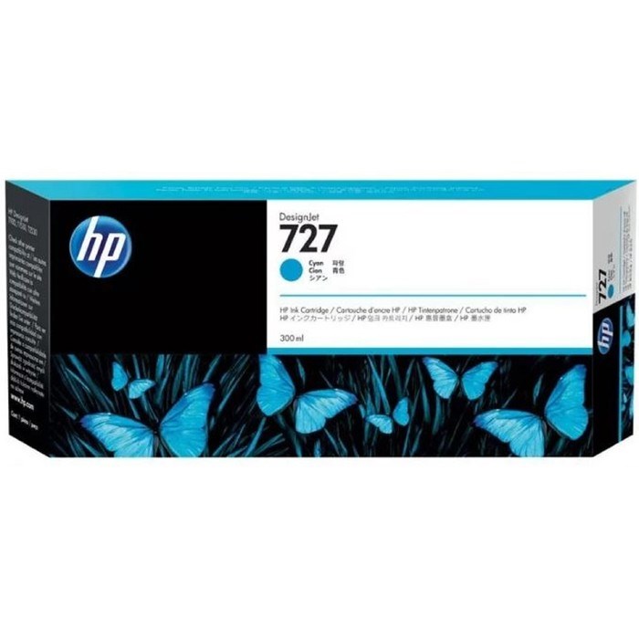 Картридж струйный HP 727 F9J76A голубой для HP DJ T1500/T1530/T2500/T2530/T920/T930 (300мл) 172480 - фото 51367599 Картридж струйный HP 727 F9J76A голубой для HP DJ T1500/T1530/T2500/T2530/T920/T930 (300мл) 172480 - фото 51367599