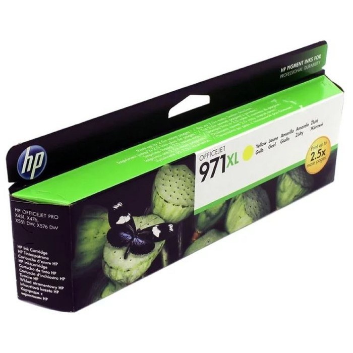 Картридж струйный HP 971XL CN628AE желтый для HP OJ Pro X476dw/X576dw/X451dw/X551dw (6600стр.) 172 - фото 51367609 Картридж струйный HP 971XL CN628AE желтый для HP OJ Pro X476dw/X576dw/X451dw/X551dw (6600стр.) 172 - фото 51367609