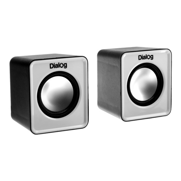 Компьютерные колонки 2.0 Dialog Colibri AC-02UР, 2х3Вт, USB, черно-белые - фото 51367633 Компьютерные колонки 2.0 Dialog Colibri AC-02UР, 2х3Вт, USB, черно-белые - фото 51367633
