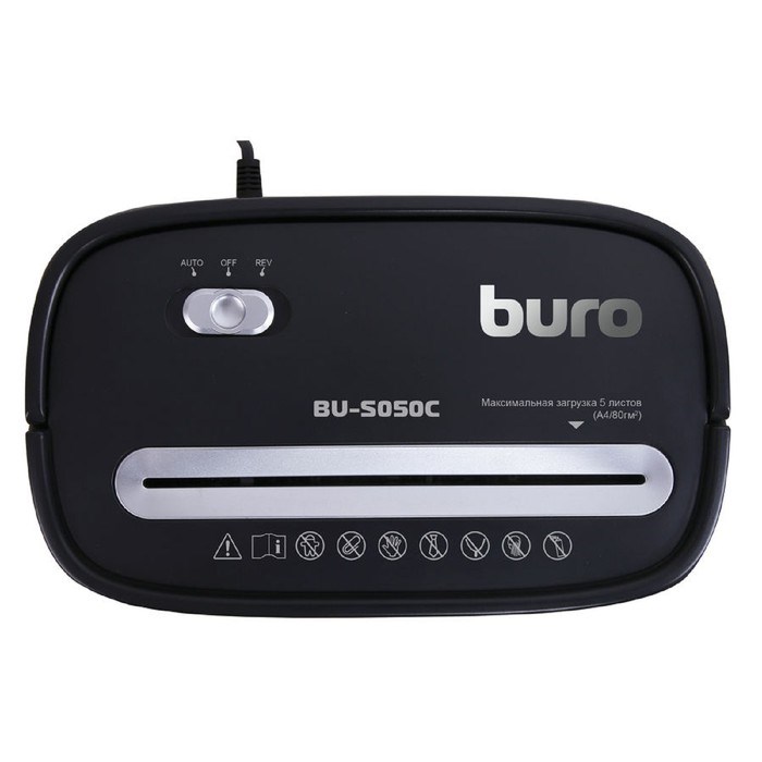 Шредер Buro Home BU-S050C (P-3), фрагменты 5x35 мм, 5 листов одновременно, пл.карты, 13 л - фото 51367761 Шредер Buro Home BU-S050C (P-3), фрагменты 5x35 мм, 5 листов одновременно, пл.карты, 13 л - фото 51367761