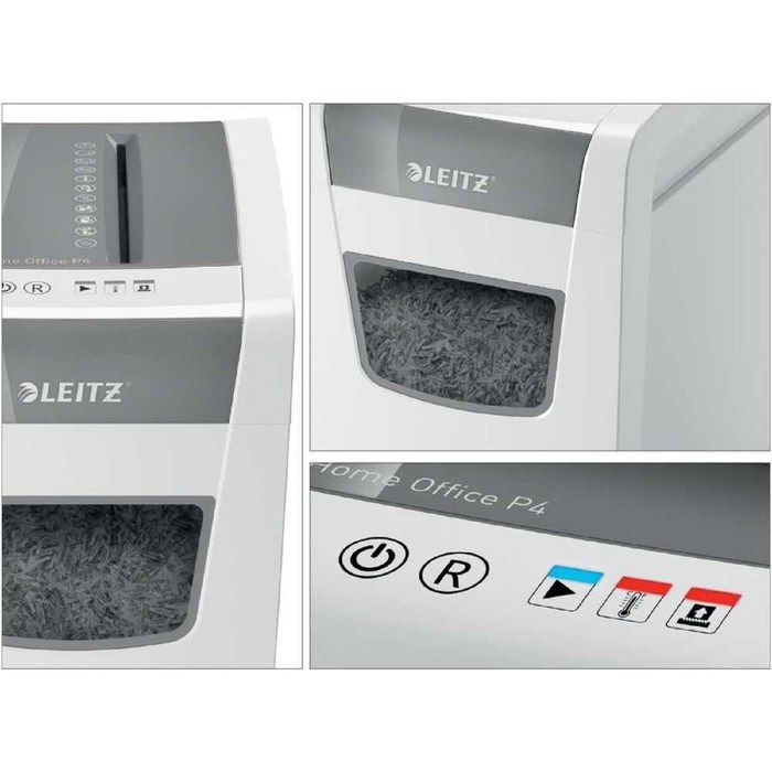 Шредер Leitz IQ Home Office (P-4), фрагменты 4x28мм, 10 листов одн, скрепки, скобы, 23л - фото 51367797 Шредер Leitz IQ Home Office (P-4), фрагменты 4x28мм, 10 листов одн, скрепки, скобы, 23л - фото 51367797