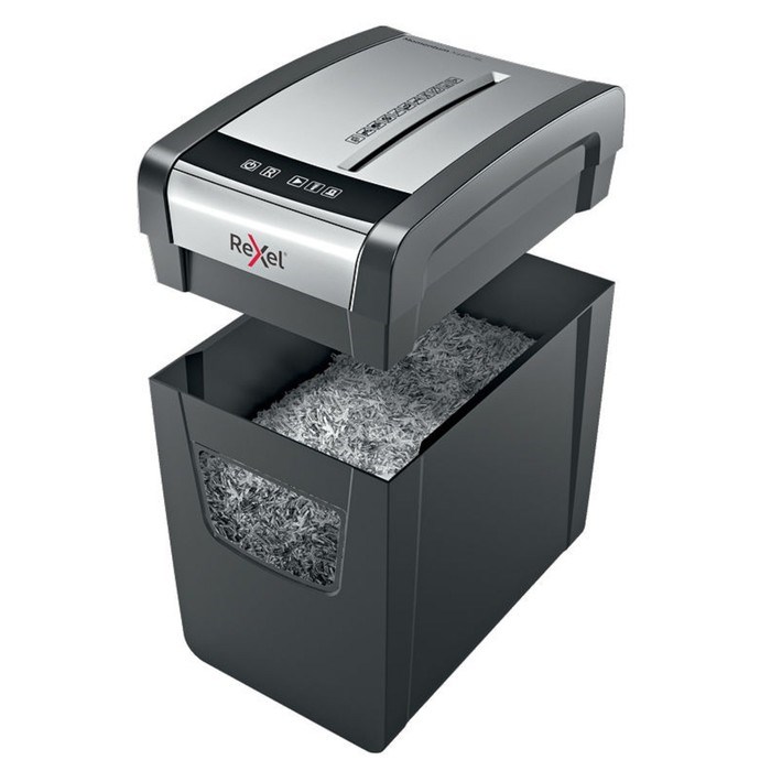 Шредер Rexel Momentum X410-SL (P-4), фрагменты 4x28мм, 10 листов одн, скрепки, скобы, 23л - фото 51367807