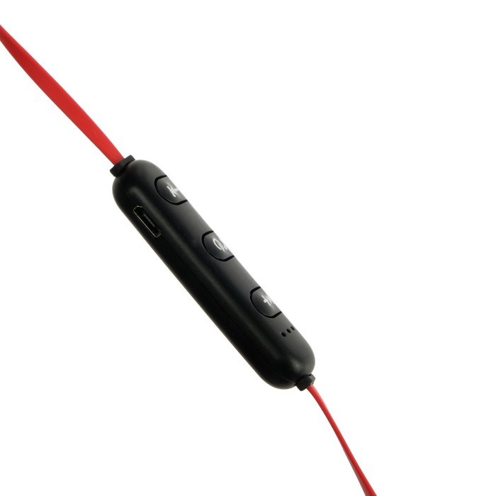 Наушники спортивные беспроводные, магнитные, Luazon VBT 1.30, вакуумные, Bluetooth 4.1, с микрофоном, 80 мАч, чёрно-красные - фото 51368231 Наушники спортивные беспроводные, магнитные, Luazon VBT 1.30, вакуумные, Bluetooth 4.1, с микрофоном, 80 мАч, чёрно-красные - фото 51368231