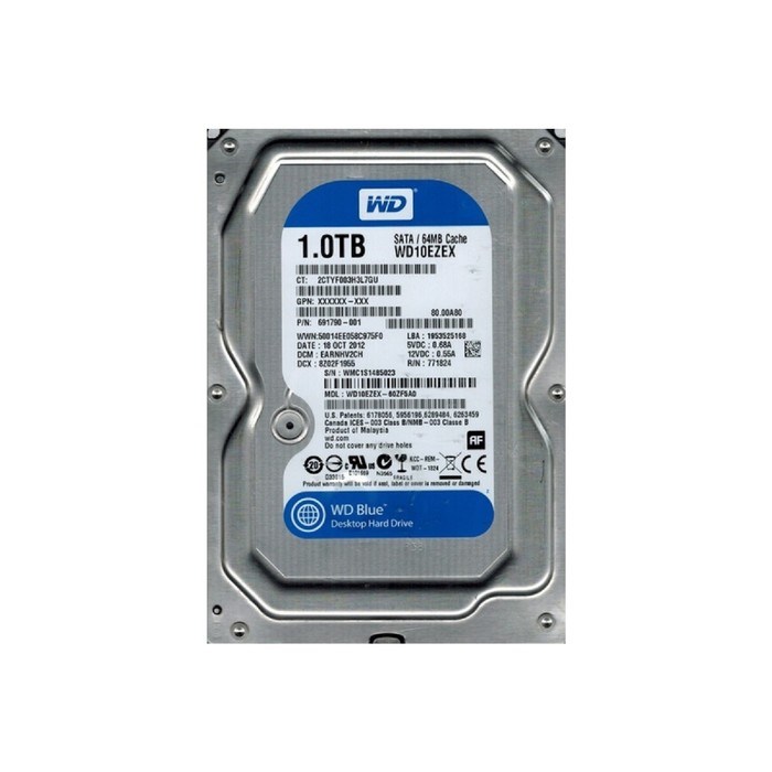 Жесткий диск WD WD10EZEX Caviar Blue, 1Тб, SATA-III, 3.5" - фото 51368304 Жесткий диск WD WD10EZEX Caviar Blue, 1Тб, SATA-III, 3.5" - фото 51368304