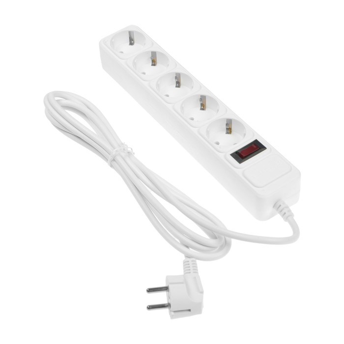 Сетевой фильтр 5bites SP5W-118 5S, 5 розеток, 3 м, 10 А, 3х0.75 мм2, с з/к, с выкл., белый - фото 51368360 Сетевой фильтр 5bites SP5W-118 5S, 5 розеток, 3 м, 10 А, 3х0.75 мм2, с з/к, с выкл., белый - фото 51368360