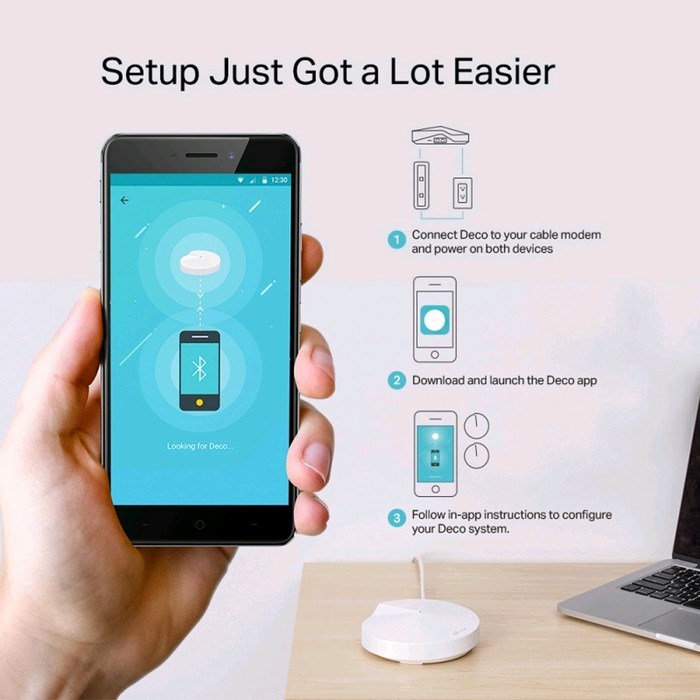 Маршрутизатор беспроводной TP-Link Deco M9 Plus, бесшовный, 10/100/1000 Мбит, 2 шт в компл - фото 51368458 Маршрутизатор беспроводной TP-Link Deco M9 Plus, бесшовный, 10/100/1000 Мбит, 2 шт в компл - фото 51368458