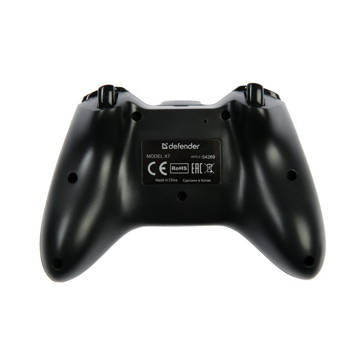 Геймпад Defender X7 USB, беспроводной, Bluetooth, Android, чёрный - фото 51368489 Геймпад Defender X7 USB, беспроводной, Bluetooth, Android, чёрный - фото 51368489