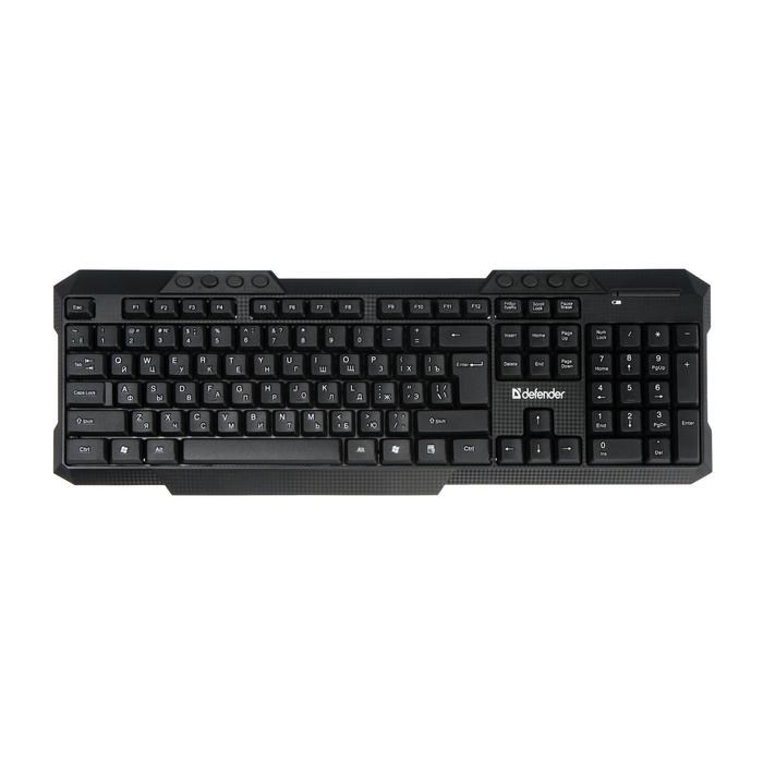 Комплект клавиатура и мышь Defender Jakarta C-805 RU, беспровод,мембран,1600 dpi,USB,чёрный - фото 51368495 Комплект клавиатура и мышь Defender Jakarta C-805 RU, беспровод,мембран,1600 dpi,USB,чёрный - фото 51368495