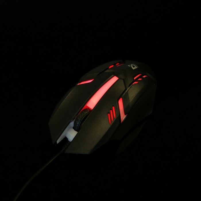Мышь Defender Cyber MB-560L, игровая, проводная, оптическая, подсветка, 3 кнопки, 1600 dpi, черная - фото 51368541 Мышь Defender Cyber MB-560L, игровая, проводная, оптическая, подсветка, 3 кнопки, 1600 dpi, черная - фото 51368541