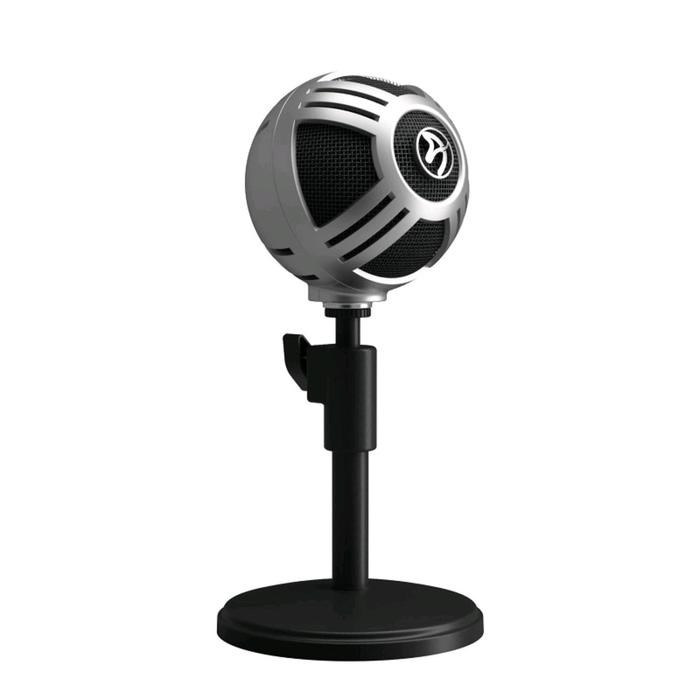 Микрофон компьютерный Arozzi Sfera Pro, 50-16000 Гц, 44 дБ, USB, 1.9 м, серебристый - фото 51368771 Микрофон компьютерный Arozzi Sfera Pro, 50-16000 Гц, 44 дБ, USB, 1.9 м, серебристый - фото 51368771