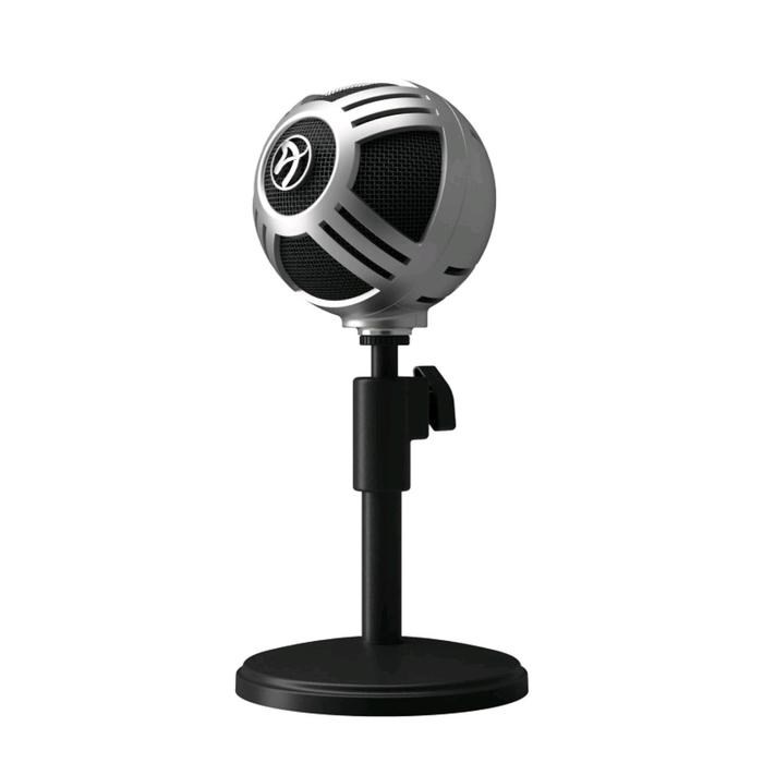 Микрофон компьютерный Arozzi Sfera Pro, 50-16000 Гц, 44 дБ, USB, 1.9 м, серебристый - фото 51368772 Микрофон компьютерный Arozzi Sfera Pro, 50-16000 Гц, 44 дБ, USB, 1.9 м, серебристый - фото 51368772